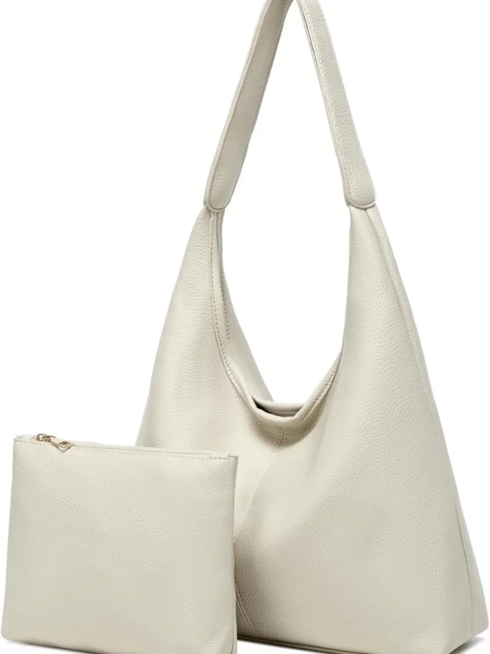 Soft Slouchy Hobo Tote Bag for Women - Stylish PU Leather Shoulder Purse for